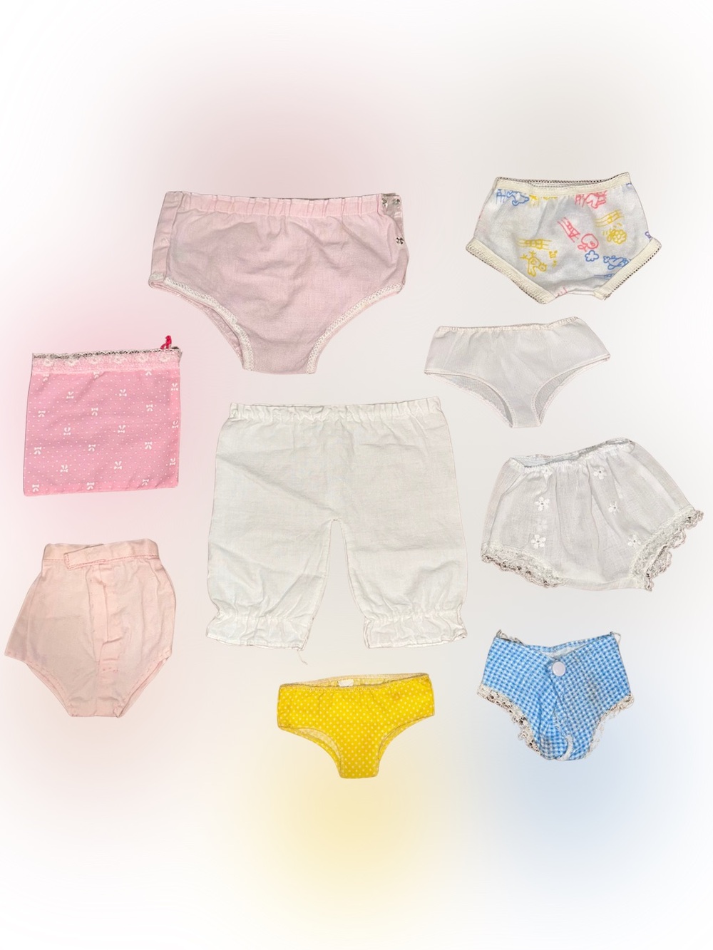Girls Cotton Underwear and Bloomers Set - Pink, White, Yellow, Blue